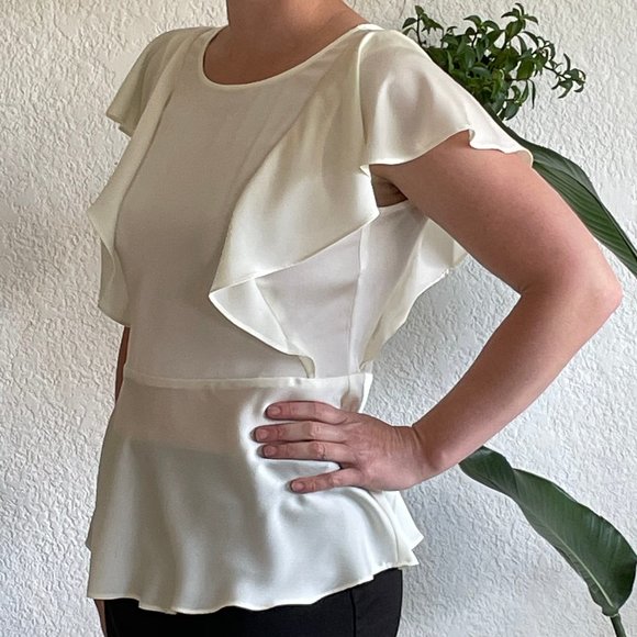 DKNY Cream / Ivory Top - Picture 2 of 8